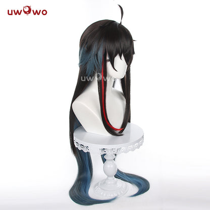 Uwowo Honkai: Star Rail Dan Heng Imbibitor Lunae Cosplay Wig Long Black Hair