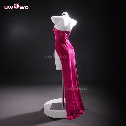 Uwowo Collab Series: Angel Dust Hazbin Hotel  Season 2 Dress Velvet Gown Cosplay Costume XS-3XL