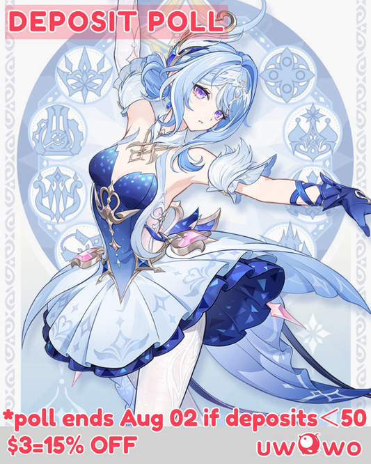 Uwowo Deposit Poll - Game Genshin Impact Odette Ballerina Snezhnaya Cosplay Costume