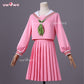 Uwowo Collab Series: Horror Game Fog Town Teen Girl Pink Rabbit Sailor School Uniform Cosplay Costume XS-3XL