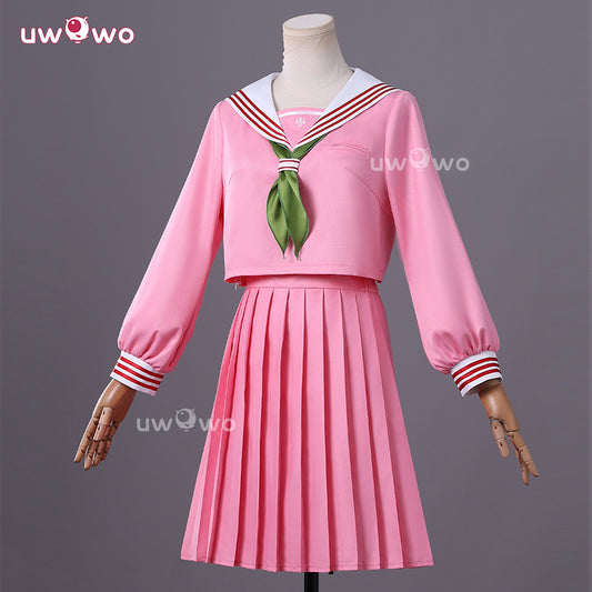 Uwowo Collab Series: Horror Game Fog Town Teen Girl Pink Rabbit Sailor School Uniform Cosplay Costume XS-3XL