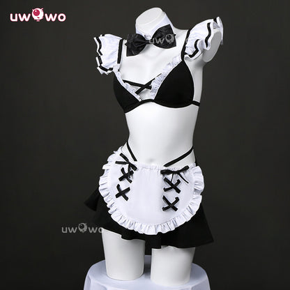 Uwowo Collab Series: Anime My Dress-Up Darling Marin Kitagawa Summer Maid Swimsuit Cosplay Costume S-2XL