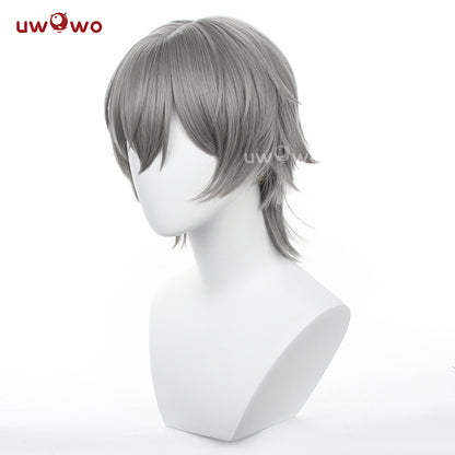 Uwowo Honkai Star Rail Cosplay Wig Trailblazer Cosplay Wig Gray Heat Resistant Men Short Hair