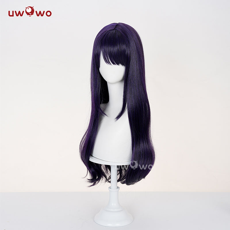 Uwowo Anime My Dress-Up Darling S2 Marin Kitagawa Black Bunny Suit Cosplay Wig Long Purple Hair