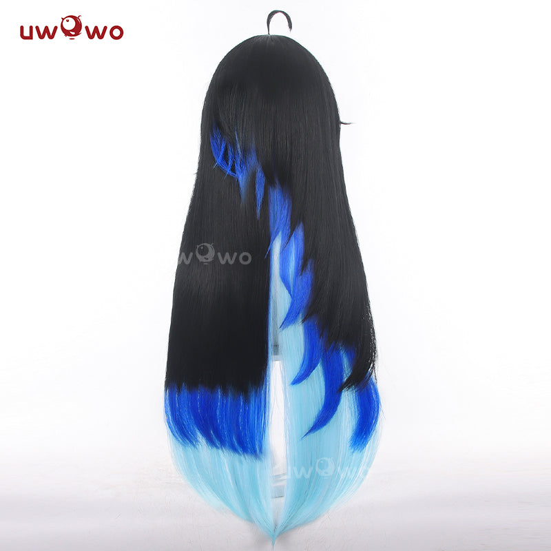 Uwowo Deluxe Yangyang Xuanling Wuthering Waves WUWA Cosplay Wig Long Black And Blue Hair