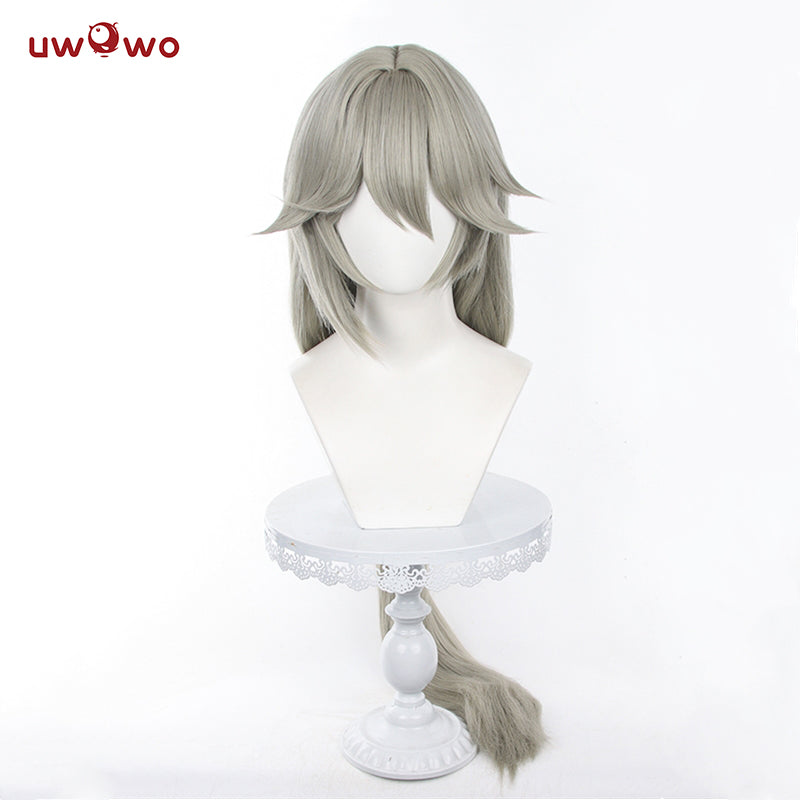 Uwowo Game Zenless Zone Zero/ZZZ Rina Alexandrina Maid Cosplay Wig Long Grey Hair