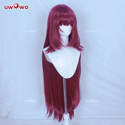 Uwowo Game Fate/Grand Order Assassin Kama Stage 2 Cosplay Wig Long Wine Hair