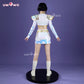Uwowo Collab Series: Kpop  Zoey White Holographic Performance Cosplay Costume XS-3XL