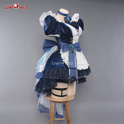 INSTOCK S-3XL Uwowo Genshin Impact Fanart Furina Focalors Hydro Archon Maid Cosplay Costume
