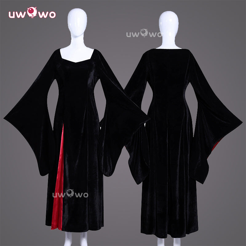 Uwowo Collab Series: Wednesday Season 2 Mother Morticia Addams Halloween Cosplay Costume XS-3XL