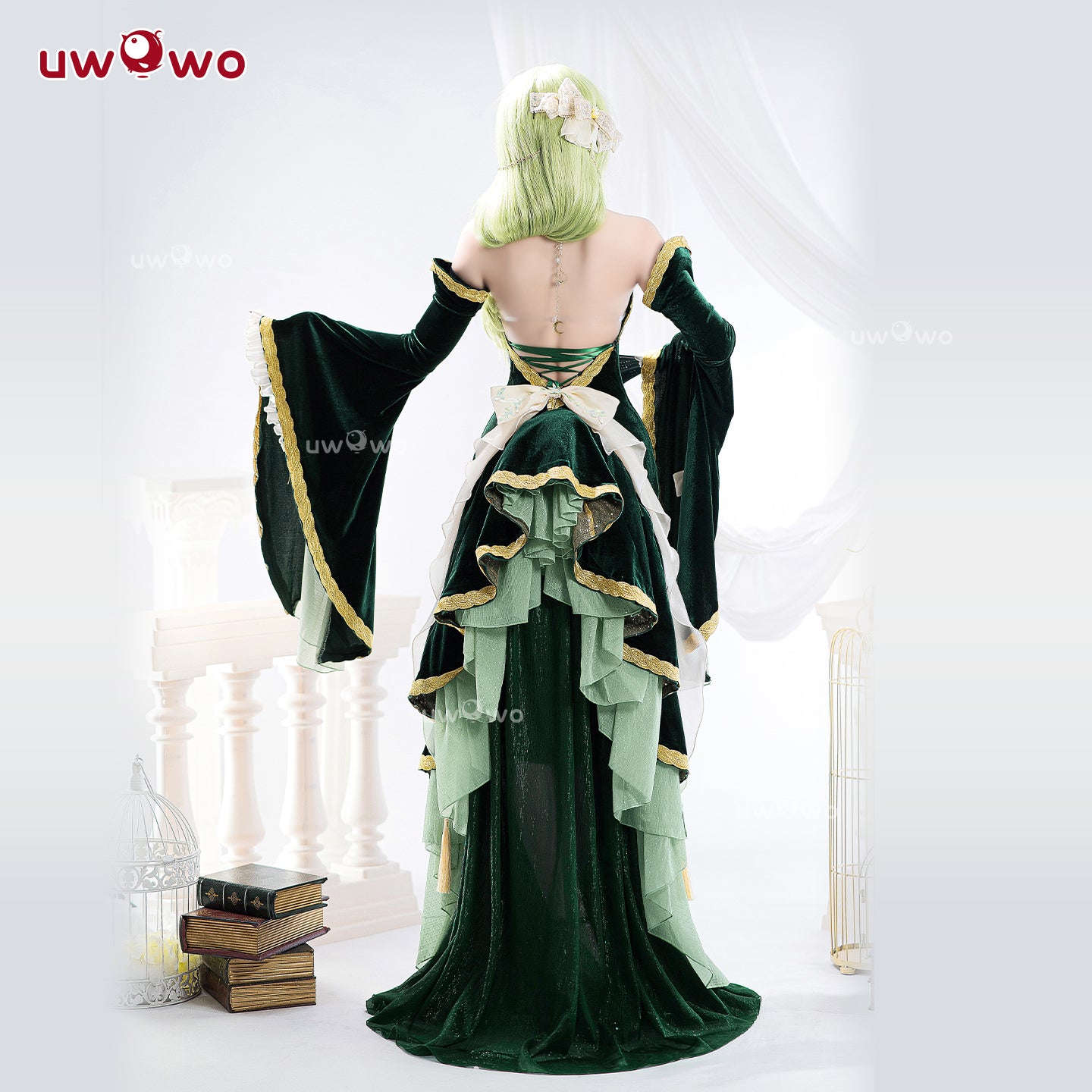 S-3XL INSTOCK Uwowo Code Geass: C.C. CC Court Style Gown Cosplay Costume