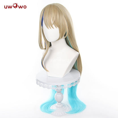 Uwowo Honkai: Star Rail Serval Cosplay Wig Long Light Yellow Hair