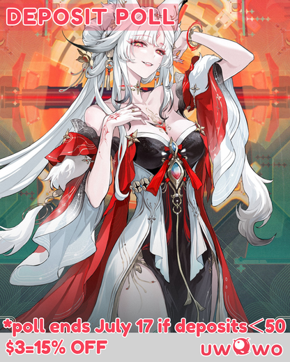 Uwowo Deposit Poll - Game Wuthering Waves WuWa Hsin Cosplay Costume