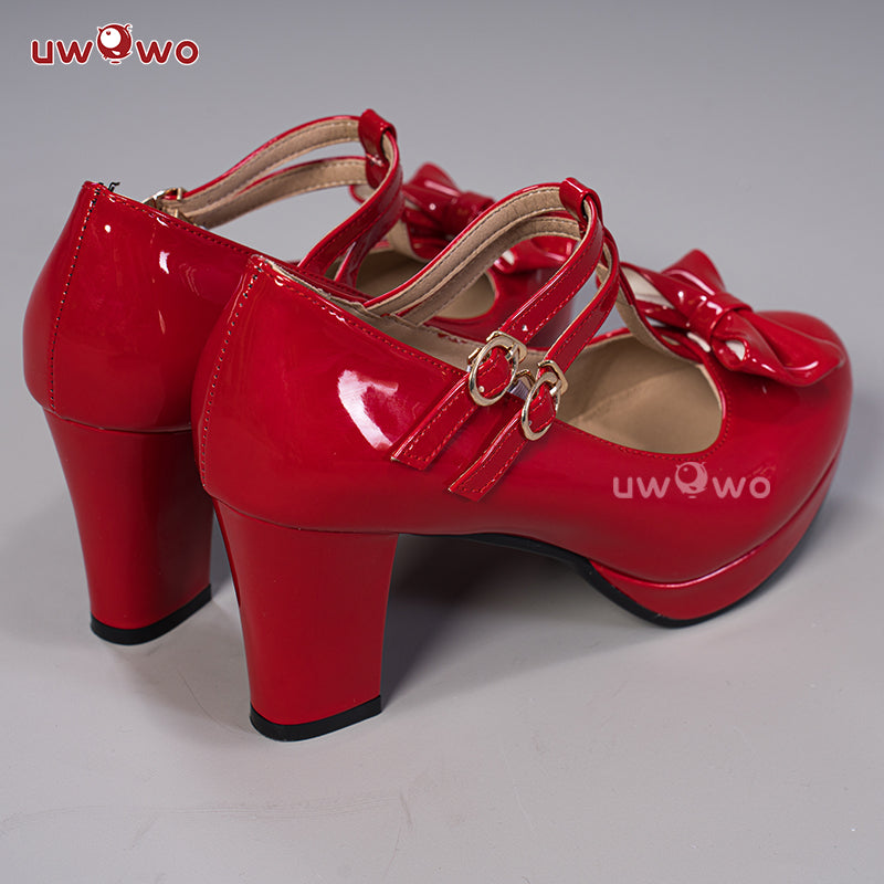 Uwowo Asuka Shoes Langley Evangelion EVA Whisper of Flower Ver. Dress Cosplay Shoes