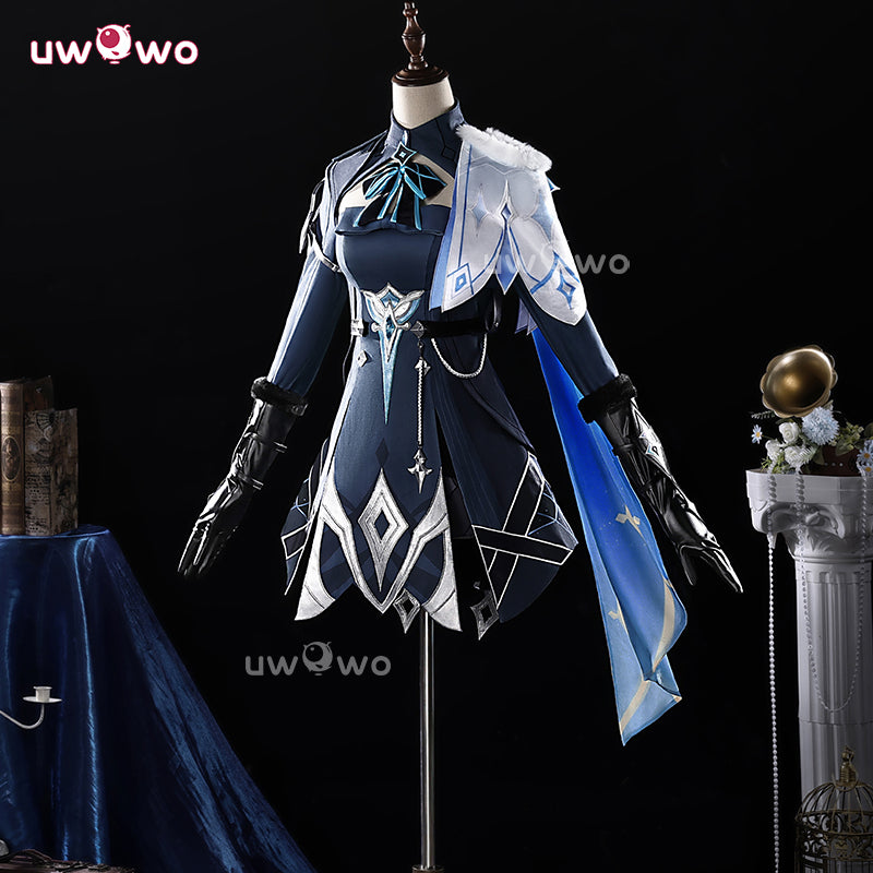 Uwowo Collab Series: Genshin Impact Lumine Night Hunt In Snow Cosplay Costume S-2XL