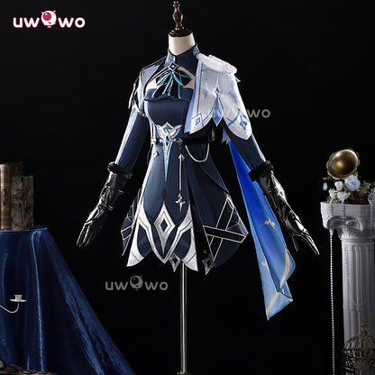 Uwowo Collab Series: Genshin Impact Lumine Night Hunt In Snow Cosplay Costume S-2XL