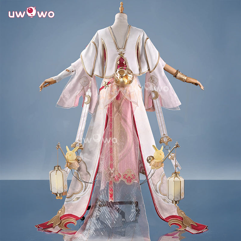 Uwowo Collab Series: Deluxe Elysia Hi ♪ Love Elf ♡ Lunar Grace Honkai Impact 3 New Skin Cosplay Costume S-2XL
