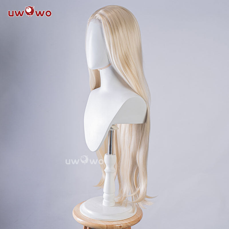 Uwowo League of Legends/LOL: Coven Evelynn Cosplay Wig Long Yellow Hair