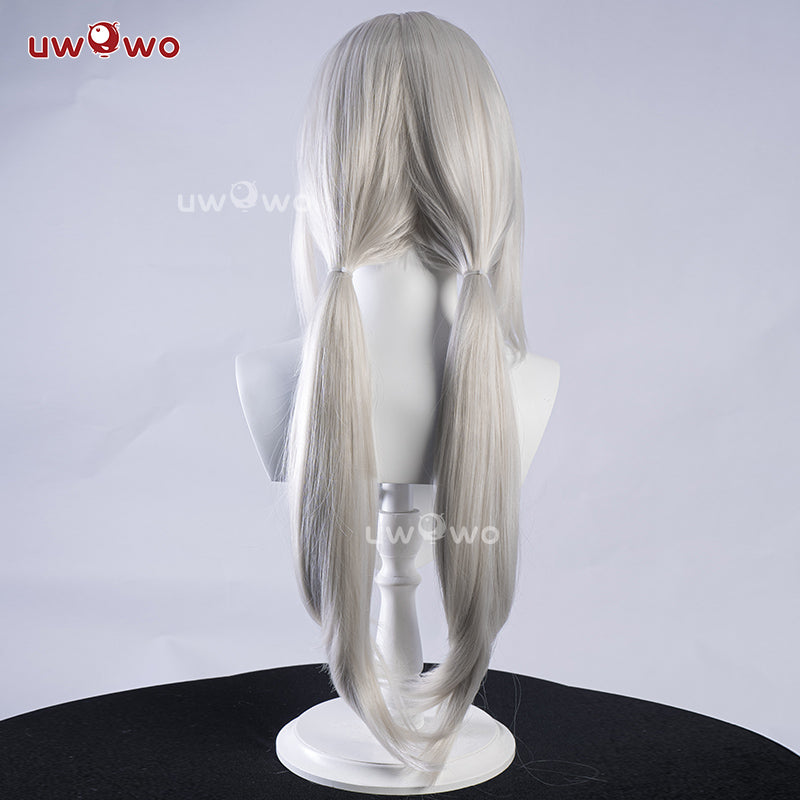 【Pre-sale】Uwowo NieR Reincarnation x Drakengard3 Zero Progenitor Divergent Sister Cosplay Wig Long Silver Hair