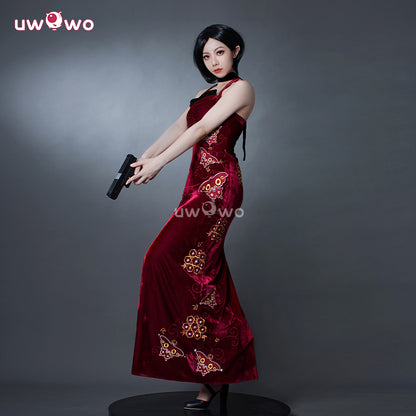 Uwowo Collab Series: Game Ada Velvet Qipao Chinese Dress Cosplay Costume