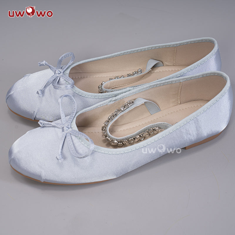 Uwowo Genshin Impact Fanart: Keqing Ganyu Ballet Dress Cosplay Shoes