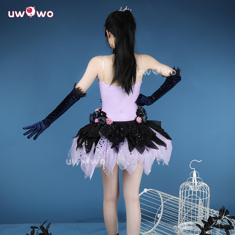 Uwowo Collab Series: Anime Medalist Collab Hikaru Kamisaki Purple Skating Outfit Cosplay Costume XS-2XL