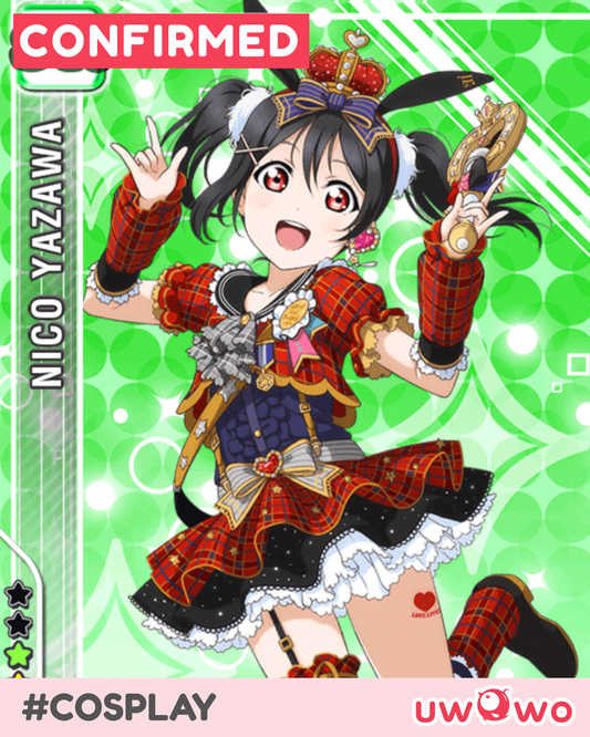 CONFIRMED Uwowo Love Live! LoveLive Nico Yazawa Idol ver. Cosplay Costume S-3XL