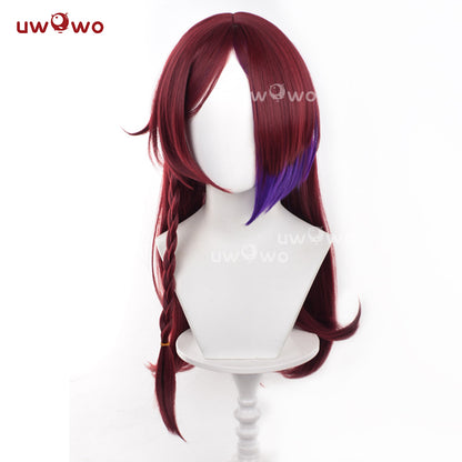 Uwowo Game Genshin Impact Chasca Wig Long Wine Hair