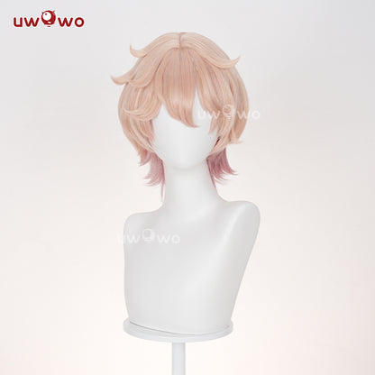 【Pre-sale】UWOWO Game Genshin impact Dahlia Cosplay Wig Short Pink Hair