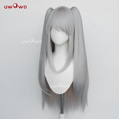 【Pre-sale】Uwowo Game Azur Lane Halford Bunny Cosplay Wig Long Grey Hair