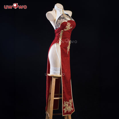 INSTOCK Uwowo Azur Lane Cheshire New Year Cheongsam Cosplay Costume