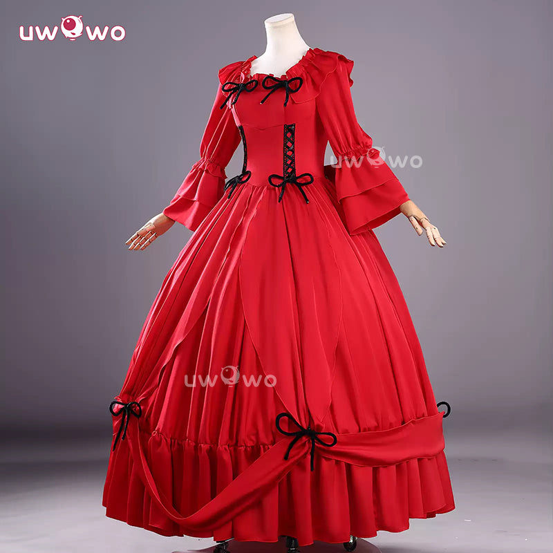 Uwowo Collab Series: Anime Scarlet El Vandimiona May I Ask for One Final Thing? Gown Cosplay Costume XS-3XL