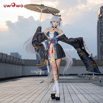[Last Batch]【In Stock】Uwowo Genshin Impact Fanart Ayaka 'Yakuza Princess' Kimono Style Cosplay Costume