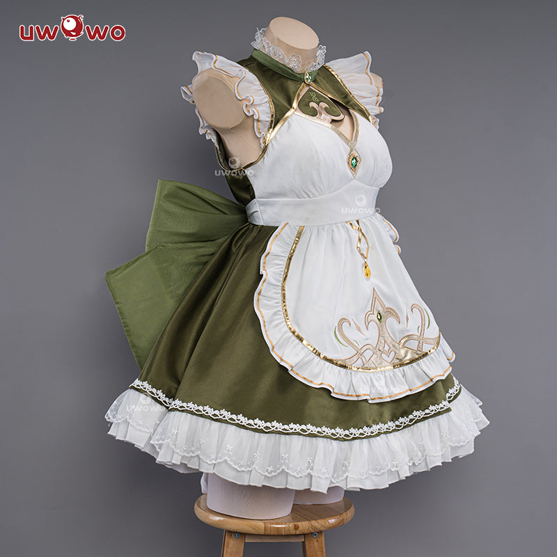 【In Stock】Uwowo Game Genshin Impact Fanart Cosplay Nahida Cute Maid Ver Cosplay Costume