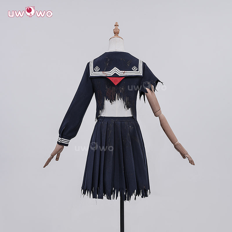 Uwowo Collab Series: DIY Blood Horror Game Fog Town Teen Girl Fox Form School Uniform Cosplay Costume XS-3XL