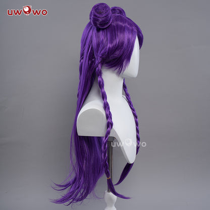【Clearance】Uwowo League of Legends/LOL Fanart KDA POP Star Kaisa Maid Cosplay Wig Long Purple Hair