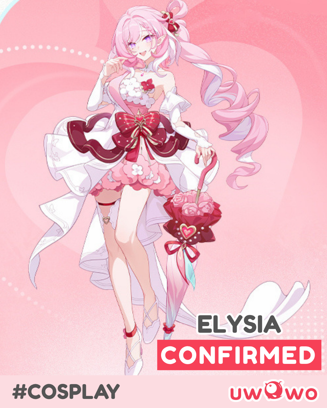 CONFIRMED Uwowo Honkai Impact 3rd Elysia 10th Anniversary Gala Dress Cosplay Costume