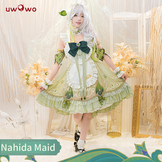 Uwowo Game Genshin Impact Fanart Cosplay Nahida Maid Ver Cosplay Costume - Uwowo Cosplay