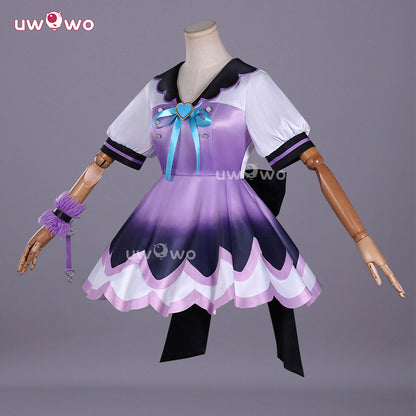 Uwowo Collab Series: Poison Denpa Girl☆Purple Lollipop Anime Needy Girl Overdose Cosplay Costume XS-3XL