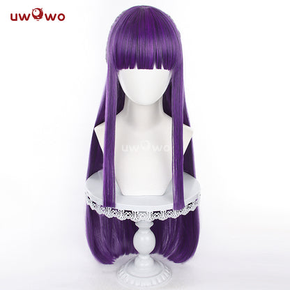Uwowo Anime Frieren: Beyond Journey's End Fern Cosplay Wig Long Purple Hair