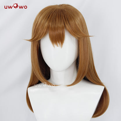 Uwowo Game Fox Cosplay Wig Long Brown Hair With Ears