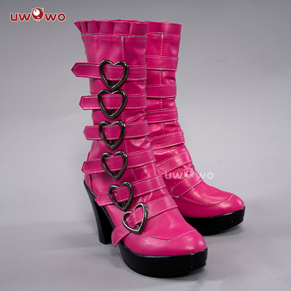 Uwowo Draculaura Spiderweb Cape Beret Gothic Dress Cosplay Shoes Boots