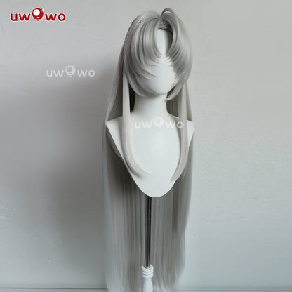 Uwowo Game Wuthering Waves WuWa Carlotta Cosplay Long Grey Hair