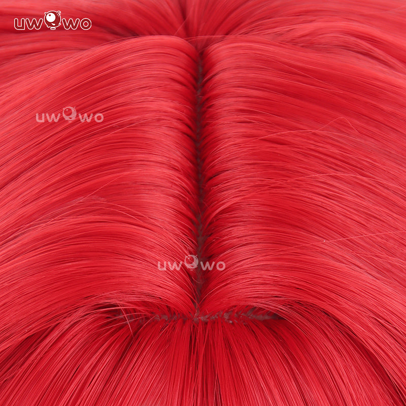 Uwowo Game Identity V Priestess-“Crimson” Cosplay Wig Long Red Hair