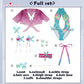 Uwowo Collab Series: Game Cosplay Women Butterfly Swimsuit Costume