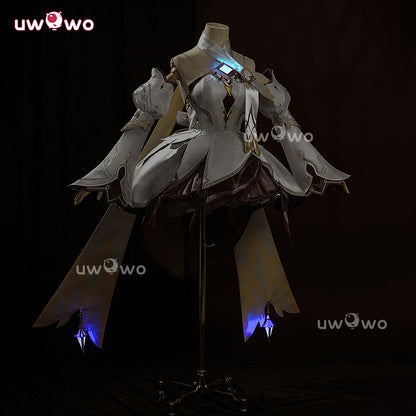 Uwowo Collab Series: Genshin Impact Lumine Traveler Skin As Heaven and Earth Are Made Anew Cosplay Cosutme XS-2XL