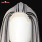 Uwowo Monster High Wig Frankie Cosplay Wig Black Silver Long Hair