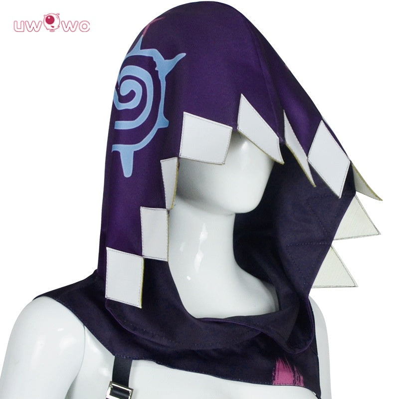 Uwowo Collab Series: LOL Jinx Arcane Shark Hoodie Cloak Cosplay Costume