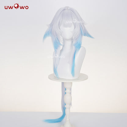 Uwowo Honkai Star Rail Cerydra Cosplay Wig Long Silver And Blue Hair