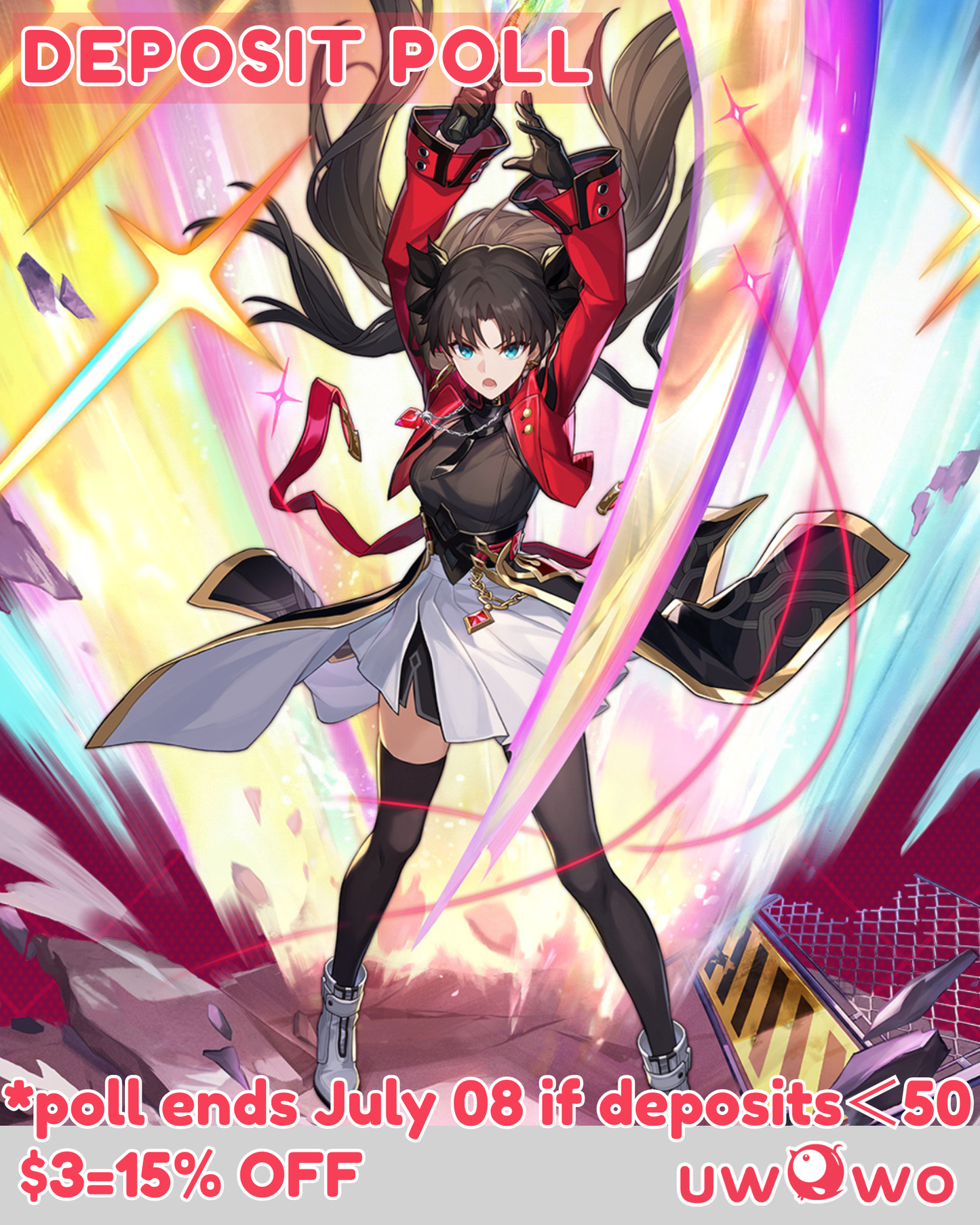 Uwowo Deposit Poll - Rin Tohsaka Honkai Star Rail × Fate/stay night Collab Cosplay Costume